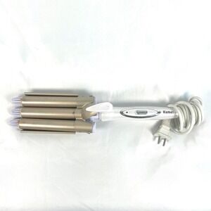 Kemei Ceramic Triple 3 Barrel Hair Wave Waver Salon Curling Iron Curler Wand